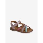 Sandales scratches cuir enfant multicolore