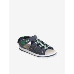 Sandales scratches enfant marine