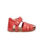 Sandales semi alby rouge -