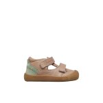 Sandales semi en cuir et en daim irtys tourterelle - militaire -
