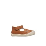 Sandales semi ouverte en cuir wad cognac -