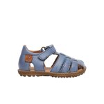 Sandales semi see cleste