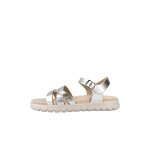 Sandales soleima cuir m�tallis� dor� confort et maintien enfant dor�