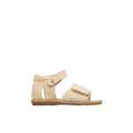 Sandales en su�de avec imprim� marguerites maya embr beige -