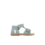 Sandales en sude quarzo bleu clair