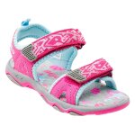 Sandales synthtique elsi fuchsia / turquoise vif / bleu