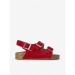 Sandales 'vacay' enfant en cuir vegan red