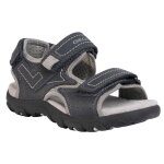 Sandales velours À scratch navy grey Sandales velours À scratch navy grey