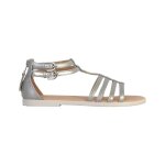 Sandales vernis  brides argent