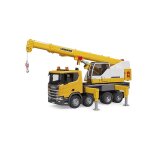 Scania super 560r liebherr camion - grue avec module son et lumière jaune Scania super 560r liebherr camion - grue avec module son et lumière jaune