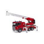 Scania super 560r pompiers avec �chelle pivotante, pompe � eau et module light & sound rouge