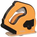 Scie circulaire manuelle en bois orange