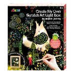 Scratch art - cadre lumineux multicolor