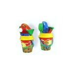 Seau de chantier de construction multicolore