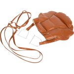 Selle et bride pour cheval de bois marron