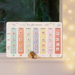 Semainier magn�tique ma jolie semaine produit � l'unit� comprenant 6