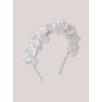 Serre - tte fleurs fille blanc