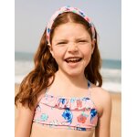 Serre - t�te avec motif stitch et fleurs rose clair