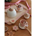 Service � th� en bois fsc� rose