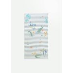 Serviette de bain b�b� crocro rigolo kaki