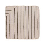 Serviette de bain en coton organique bleu