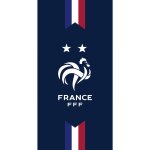 Serviette de bain et de plage imprim�e 100% coton, fff deux �toiles bleu