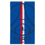 Serviette de bain et de plage imprimée 100% coton, psg sport bleu / rouge Serviette de bain et de plage imprimée 100% coton, psg sport bleu / rouge