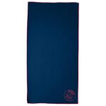 Serviette de bain et de plage en microfibre, psg neored bleu nuit