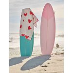 Serviette de plage / de bain personnalisable, avec coton recyclé rose imprimé Serviette de plage / de bain personnalisable, avec coton recyclé rose imprimé