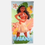 Serviette de plage imprim�e grand format vaiana vert