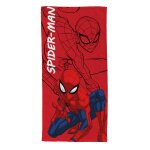 Serviette de plage spiderman super - h�ros action polyester rouge