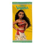 Serviette de plage vaiana maori polyester jaune