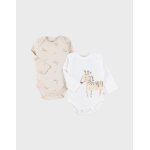 Set de 2 bodys coton beige Set de 2 bodys coton beige