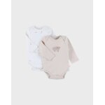 Set de 2 bodys coton beige Set de 2 bodys coton beige