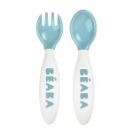 Set de 2 couverts ergonomiques 2�me �ge bleu