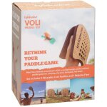 Set de 2 raquettes et volant de badminton - paddle set marron