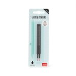 Set de 2 recharges pour stylo À encre gel - lovely friends noir Set de 2 recharges pour stylo À encre gel - lovely friends noir