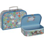 Set de 2 valisettes peace and love bleu