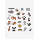 Set de 24 stickers de bain avec filet tanzanie jaune