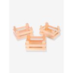 Set de 3 bo�tes de marchandise pour enfants en bois naturel small foot bois