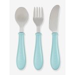 Set 3 couverts d'apprentissage inox airy green