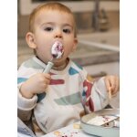 Set 3 couverts d'apprentissage inox vert