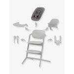 Set 4 - en - 1 chaise haute �volutive avec transat cybex lemo 2 suede grey