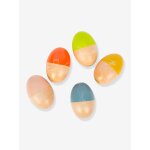Set de 5 1 / 2 ufs de b�b� en bois groovy beats small foot multicolore