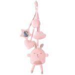 Set de 5 jouets � suspendre pour arche d'�veil lil cutie rose / lapin
