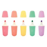 Set de 5 surligneurs pastel le bonbon couleurs douces multicolor