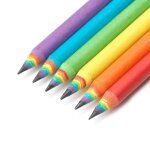 Set de 6 crayons � papier hb en papier recycl� multicolore