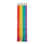 Set de 6 crayons � papier hb en papier recycl� multicolore