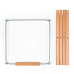 Set d'accessoires pour chaise haute beige et gris