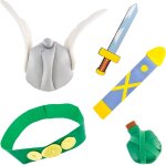 Set d'accessoires enfant ast�rix 5 pcs vert